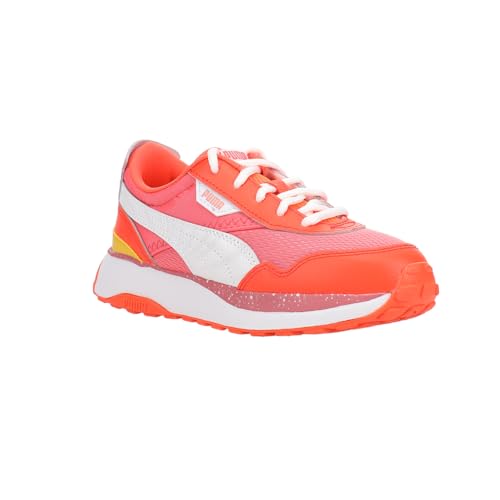 PUMA Kids Girls Cruise Rider Brain Freeze Lace Up Sneakers Shoes Casual - Orange, Pink2