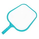 Toyvian 1Pieza Limpieza de Piscina Portátil de Aluminio y PVC para Limpiar Estanques y Herramienta para Plantas Acuáticas y Escombros para Filtrar Residuos
