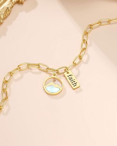 Move Mountains-Gold Mustard Seed Faith Bracelet Catholic Christian Easter Christmas Birthday Gifts for Women Her4