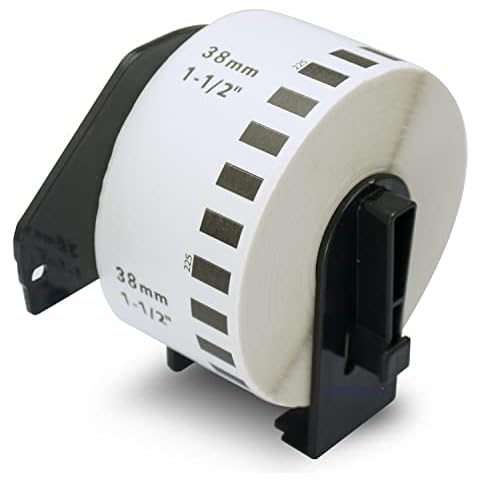 BETCKEY - 1 Rolls DK-22225 Labels Compatible with Brother, 38mm x 30.48m, Continuous Label Using for Brother QL Label Printers Cover
