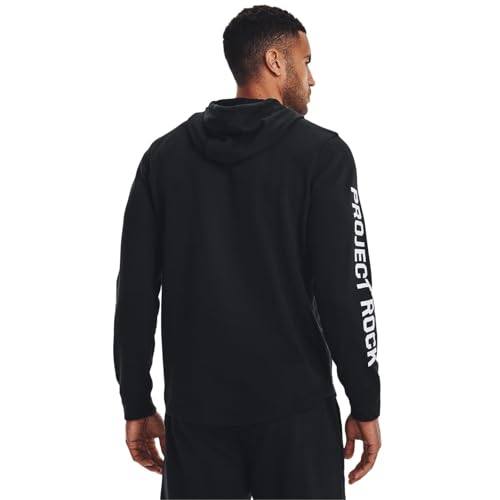 Under Armour Men's Project Rock Heavyweight Terry Hoodie, Black, Large4