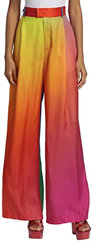 BruceGlen Women's Printed High Waist Wide Leg Pant