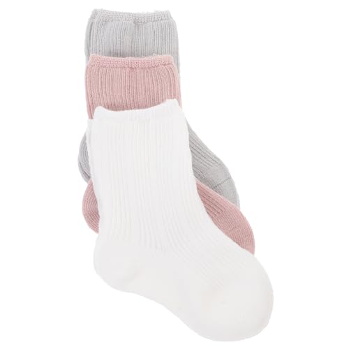 ifundom Toddler Warm Socks Baby Socks Newborn 3 Pairs s Size Mid-Tube Winter Socks