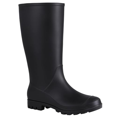 Image of Asgard Women's Tall Rain Boots Waterproof Knee High Rainboots Rubber Garden Boots
