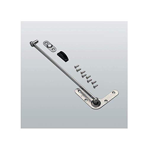 Braccio ferma finestre d’arrestro Fermo Savio ART. 1309 in acciaio inox 430, 8 viti TS d. 3,9×13 in acciaio inox 304.