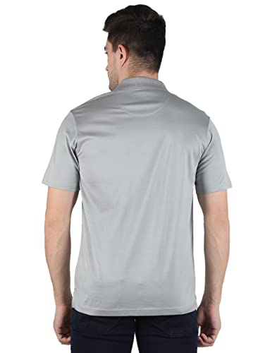 Image of Monte Carlo Mens White Plain Collar T-Shirt |22203606-1