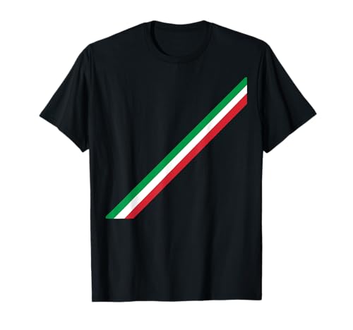 Italian Stripes Red Green White T-Shirt