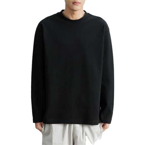 Pull col rond homme brodé et ample idéal pour les journées froides d'automne