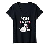 Photo Gallery donna mamma per essere cigno baby shower per ragazza maglietta con collo a v Photo Gallery donna mamma per essere cigno baby shower per ragazza maglietta con collo a v