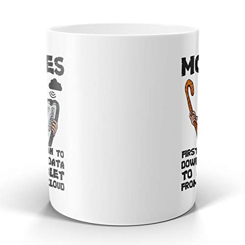Taza de cerámica blanca 11oz con diseño humor cristiano miniatura 3