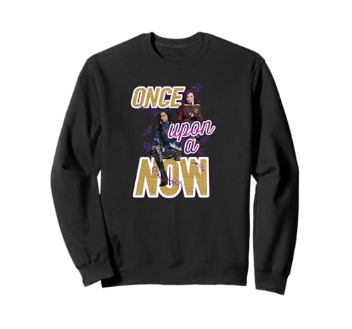 Sweat Disney Descendants Once Upon a Now vêtement coton col rond pull enfant et adulte