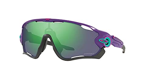 Oakley Men's Oo9290 Jawbreaker Rectangular Sunglasses, Matte Electric Purple/Prizm Jade, 31 Mm #TOP1