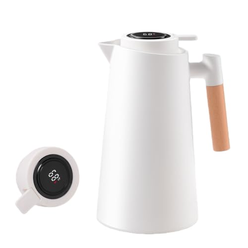 YAKINO ��㖂�@�т� �T�[���|�b�g 1000ml �^��f�M�\�� 4�w�ǐ݌v �v�b�V���� �R�[�q�[�E�����p �ۉ��� �^��K���X���C�i�[ �I�t�B�X�E�L�b�`���ɍœK ���[���s�A���f�U�C�� �������p ���@�r�^�C�v (�z���C�g,�X�}�[�g�o�[�W����) [���s�A��