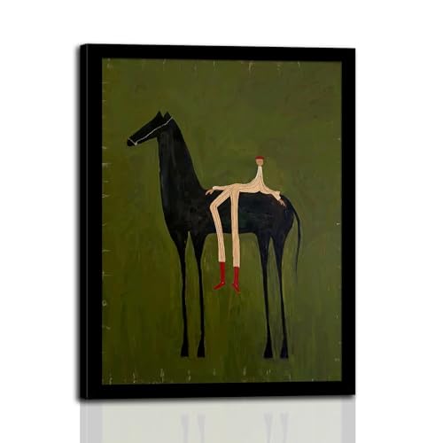 Abstract Horse Wall Art Framed