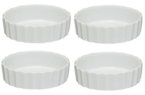 Apollo Rustic White Quiche Baking Dish (Set of 4)