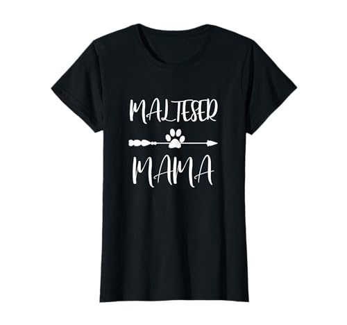 Malteser T-Shirt Malteser Mama Shirt Hunde Geschenk T-Shirt