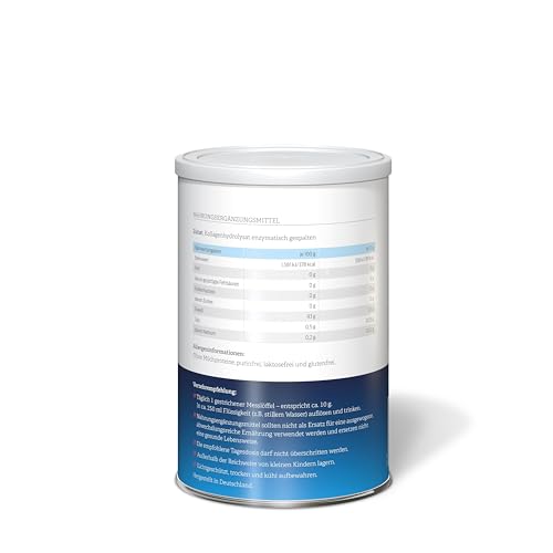 Collagile human 300g – Test: SEHR GUT – Bioaktive Kollagen Peptidfraktionen – Nutrifunktionelles Gelenkpulver – unterstützt den gesamten Bewegungsapparat