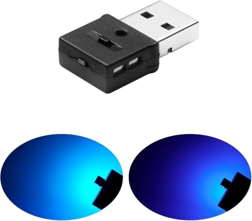 LEBUBU USB ライト LED 車内用 Type-A 8色 メモリー機能 自動点灯 調光機能 アンビエントライト 雰囲気ライト RGB USB給電 イルミネーション ミニライト 小型 軽量 車アクセサリー 簡単取付 (ボート, Type-A)