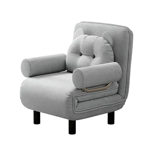 �܂肽���݃\�t�@�`�F�A�x�b�h �I�t�� �ȃX�y�[�X �A�[���`�F�A 6�i�K���N���C�j���O�w������ �������t�H�[�� �X�`�[���t���[�� �ȒP���[ ������� ��l��炵 ���q�p�t���A�\�t�@(Light gray,68x72x82cm)