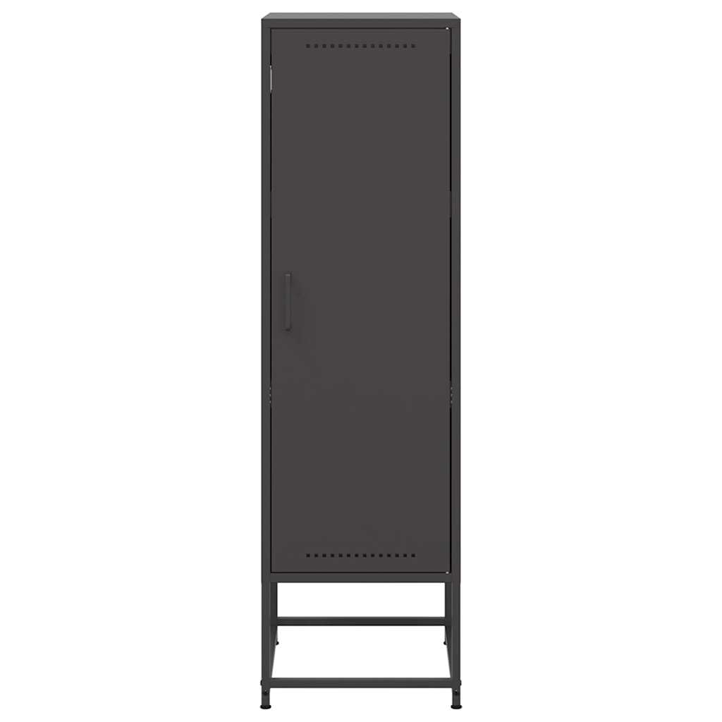 Armadio alto nero, 36 x 39 x 123 cm, in acciaio, design