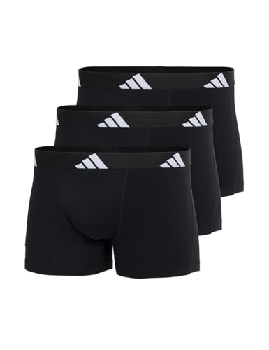 adidas Trunk (3PK) - Active Flex Cotton - Bequeme Unterwäsche, 000 Black, L