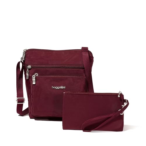 Image of Baggallini Pocket Crossbody Bags for Women 8x8 Small Lightweight Durable Water-resistant Travel Purse W /Rfid
