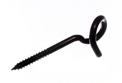 Crochet visser de 130mm pour suspendre un hamac balançoire extérieur noir