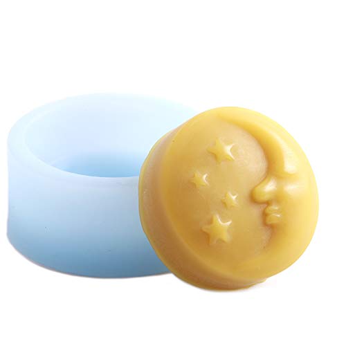 Moon & Stars Round Silicone Mould