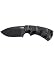 CRKT SIWI Fixed Blade Knife: Compact and Lightweight Black Knife with Carbon Steel, Plain Edge Blade, G10 Handle and Glass Reinforced Nylon Sheath Case 2082