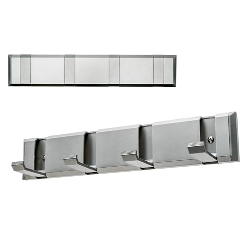 Tenioss24 Attaccapanni da Muro Robusto Alluminio Annodizzato, Appendiabiti Ingresso, Design