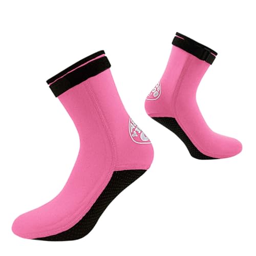 BRIGHTFUFU 3mm Neoprene Snorkeling Socks Men Women Beach Diving Swimming Wetsuit Anti-Slip Warm Diving Socks