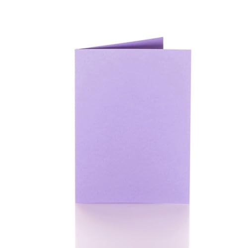 Cartes pliées violettes A5 240g pour projet créatif et invitations