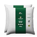 Hanskruchen Almohada de plumón Premium de Luxe – Pack de 2 (80 x 80 cm)