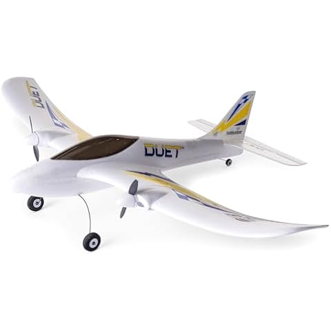 HobbyZone RC Airplane Duet S 2 RTF Everything Needed to Fly is Included with Safe HBZ05300 Cover