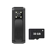 1Set 1080P HD Recorder with Infrared Night Vision, Portable Sports Mini Camera with Detachable Back Clip, Smart Voice Recorder, Lens Rotate 180°