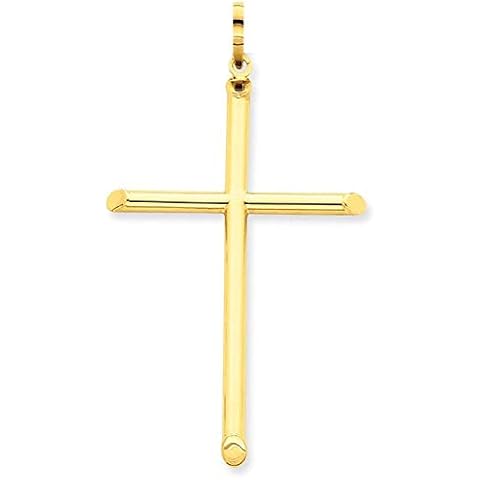 Colgante de cruz de oro amarillo 585 de 14 quilates PRINS JEWELS Cover