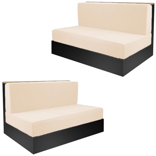 Housse de protection extensible pour coussin de camping-car et banquette de dînette - 2