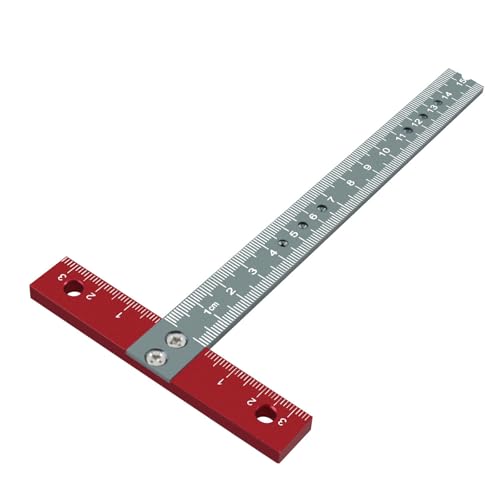 Regla cuadrada de aluminio en T para enmarcar y medir precisos, herramienta de dibujo en ángulos rectos, regla cuadrada en T