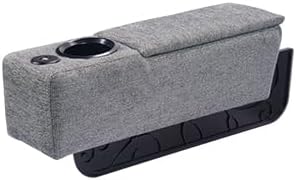 ARMRESTO Reposabrazos multifuncional para sofá con soporte para tazas, reposabrazos de sofá con soporte de carga inalámbrica, organizador extraíble