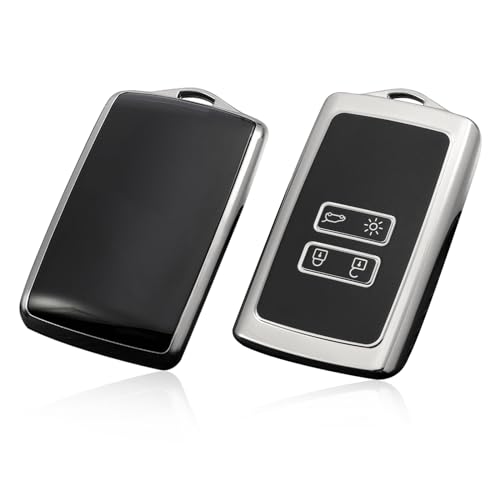 GAFAT Dacia Duster 3 Duster 2/ Dacia Bigster 2018-2025 2026 Key Case, Dacia Duster 2025 Protective Case, Duster 2024 Key Case, Key Cover, TPU Silica Gel, Dacia Duster Accessories (Sliver)