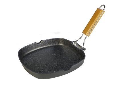 Wecook Grill Liso Aluminio Fundido 20X20Cm Ecochef 13020, Negro, 20X20 Cm