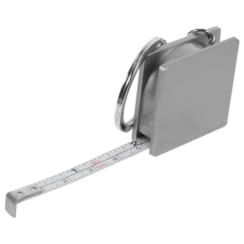 HOMSFOU Mini Cinta Métrica De Metal 1 Metro Con Llavero Retráctil Herramienta Portátil De Medición Precisa Para Uso En Casa Y Exterior