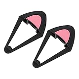 Hemobllo シリコン製ヘッドセットオーナメント 猫耳デコレーション ヘッドホンデコレーションアクセサリー コンパクトな装飾品 向け 1ペア