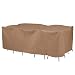 Duck Covers Essential Rectangle/Oval Patio Table with Chairs Cover, 109-Inch
