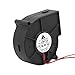 12V obudowa komputera dmuchawa chłodząca projektor odśrodkowy wentylator chłodzący cicha odporność na ciepło rozpraszanie ciepła dmuchawa czarny 75 * 75 * 30mm