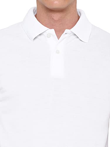 Image of Deniklo Men's Polyester Half Sleeve Regular Fit Solid Polo T-Shirt