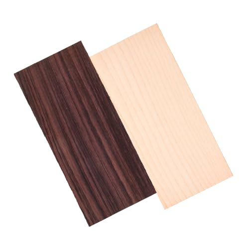 VICASKY 2pcs Guitar Headstock Patch Wrap Maple Accessory Veneers Decoration Guitar Replacement Guitar Wood