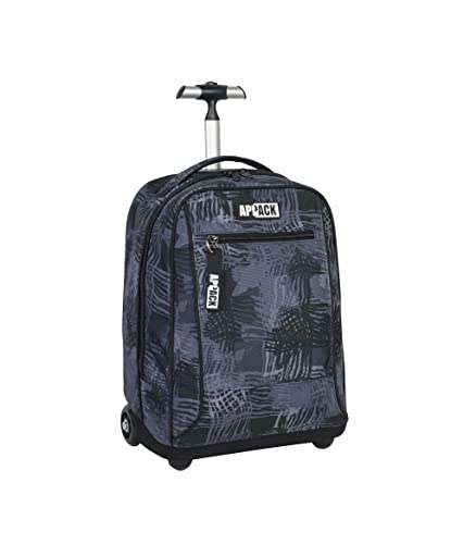 Appack Big Trolley Scuola 2 in 1, Nero