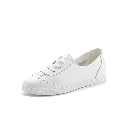 Espadrilles blanches à lacets de style coréen pour étudiantes en taille 37