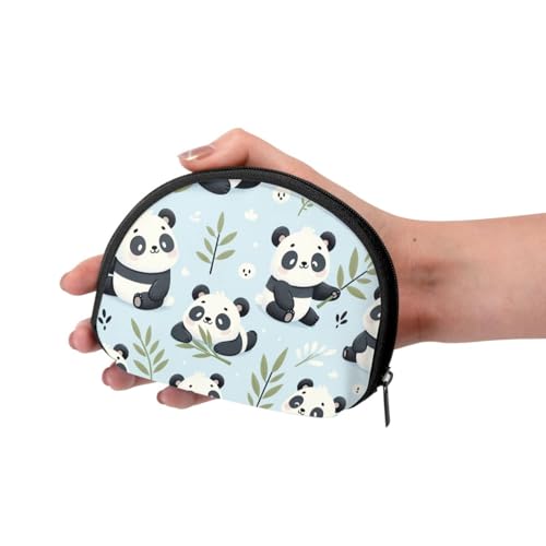 Portable Coin Purse Cute-Cartoon-Panda-Bear Mini Zippered Money Pouch Card Holder3